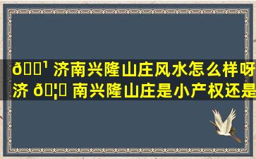 🌹 济南兴隆山庄风水怎么样呀(济 🦈 南兴隆山庄是小产权还是大产权)